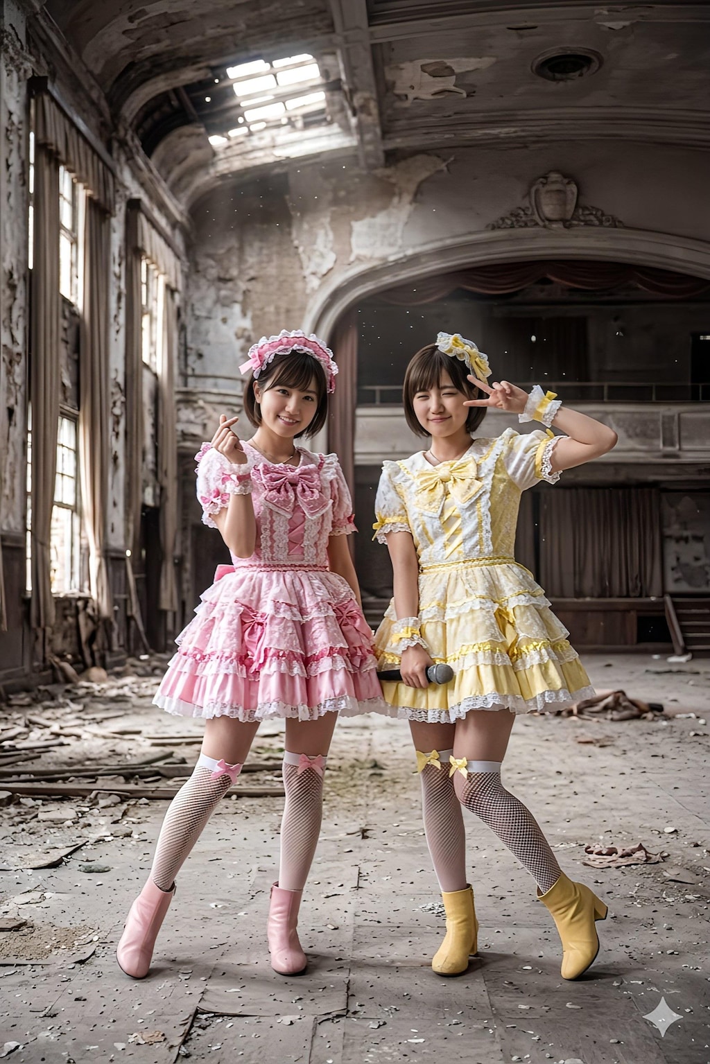 廃墟とアイドル
