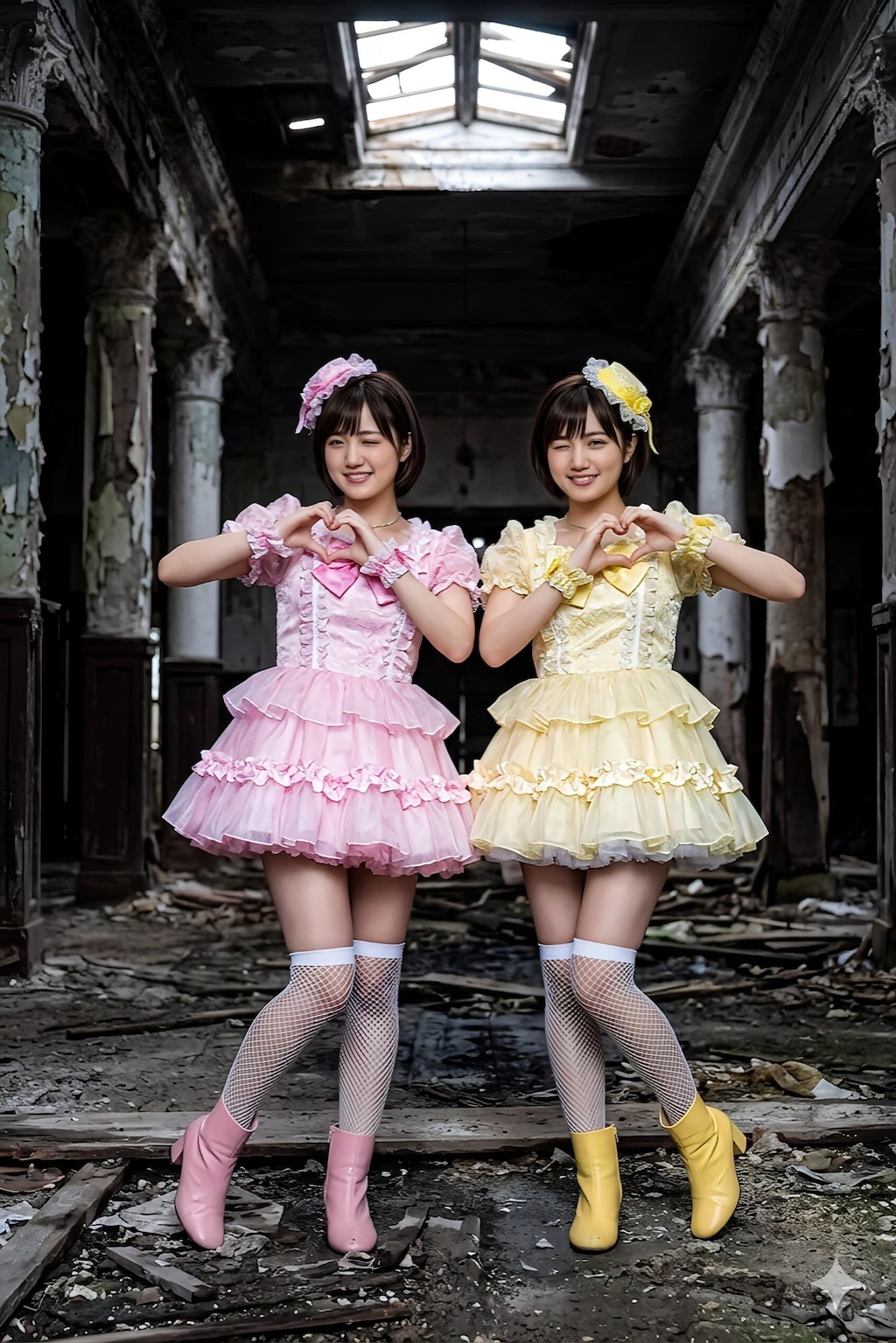 廃墟とアイドル