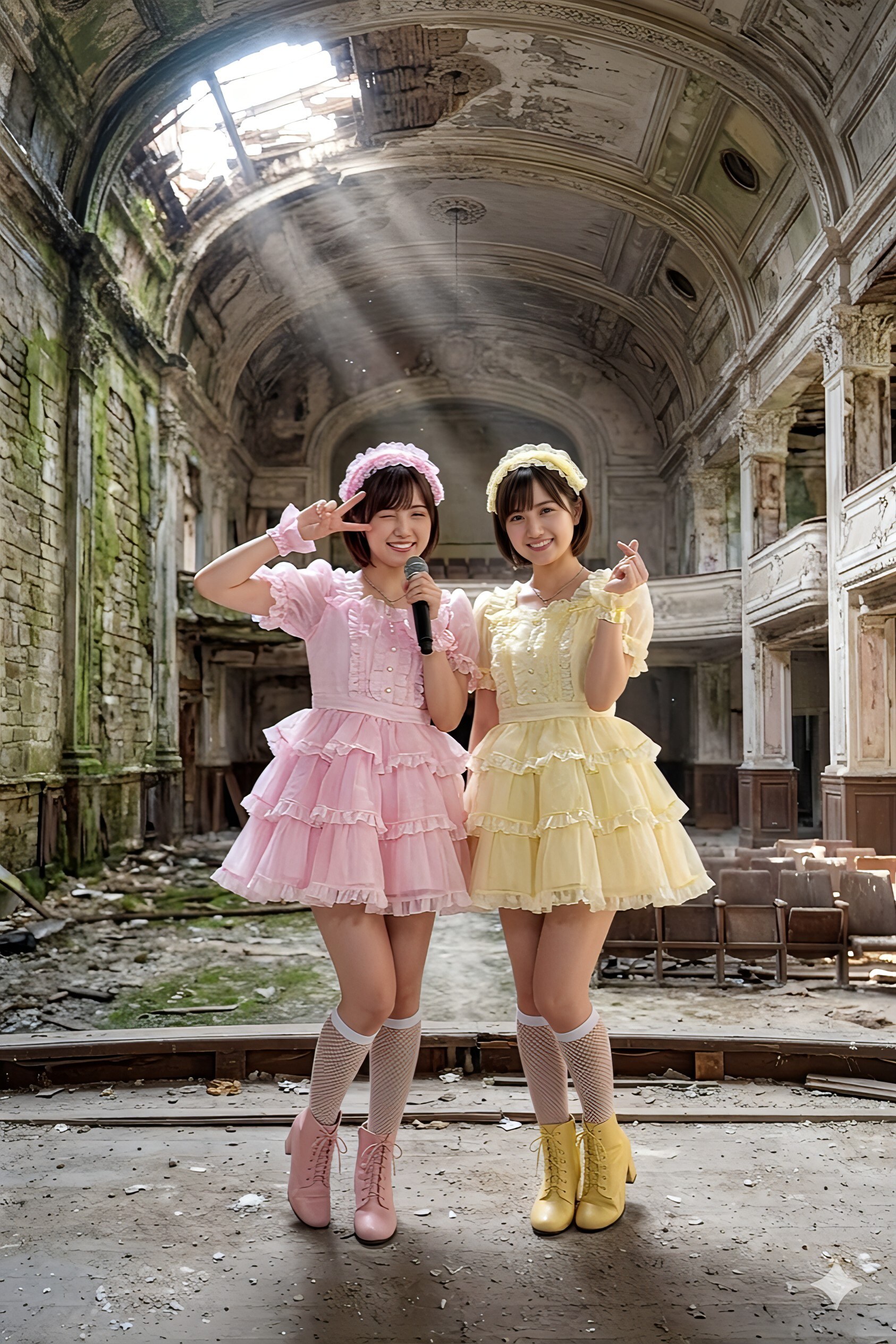 廃墟とアイドル