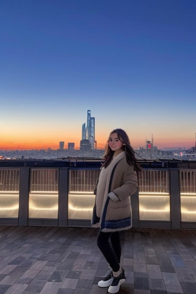 サンセット美少女 | の人気AIイラスト・グラビア