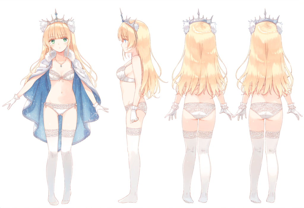 敗戦国の姫　下着設定画（プレレ・プニノン）