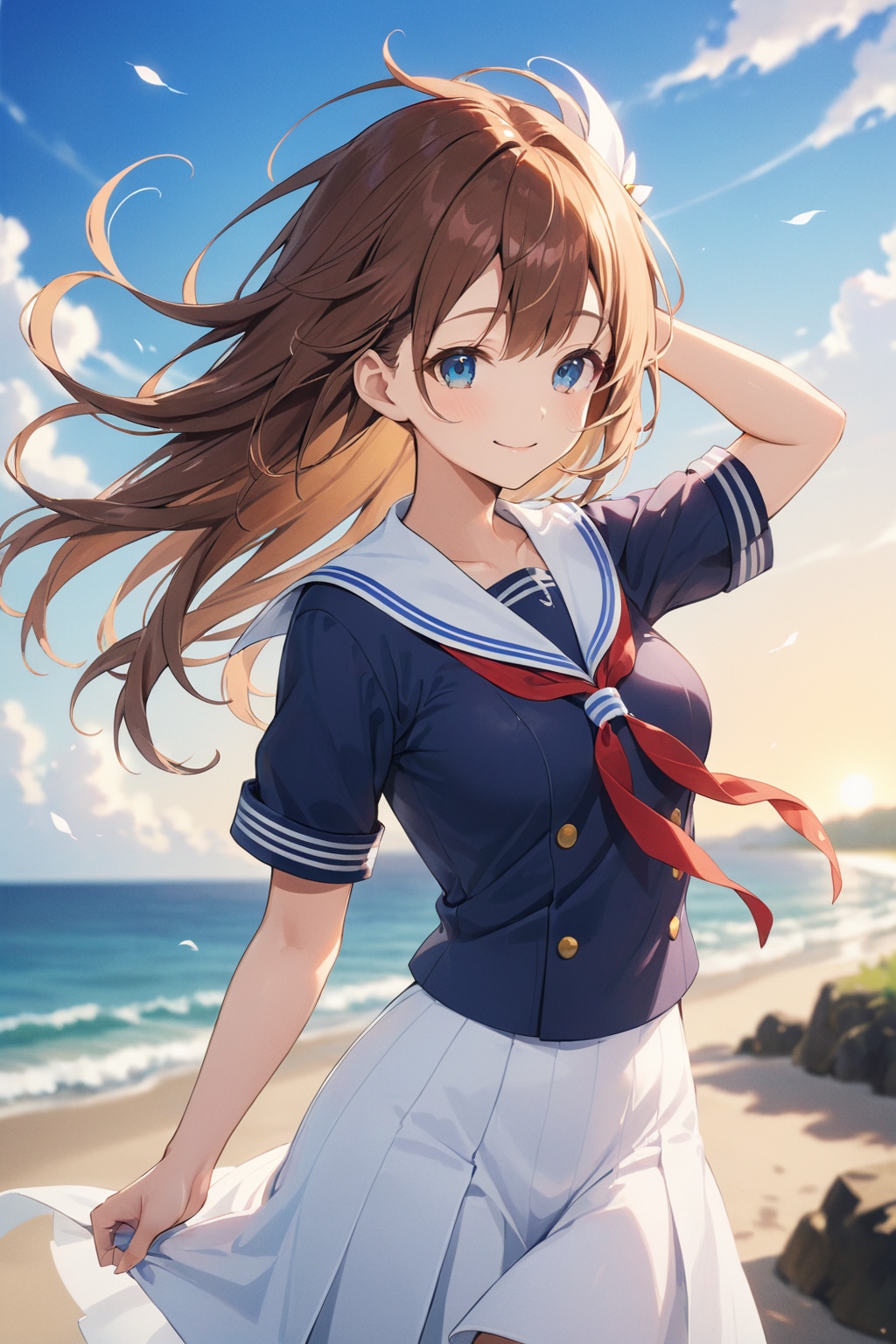 EMERALDでセーラー服少女