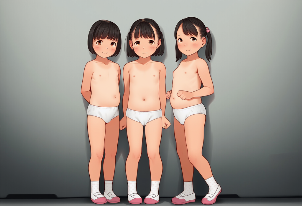 内科検診の時の身体が大きい女子たち