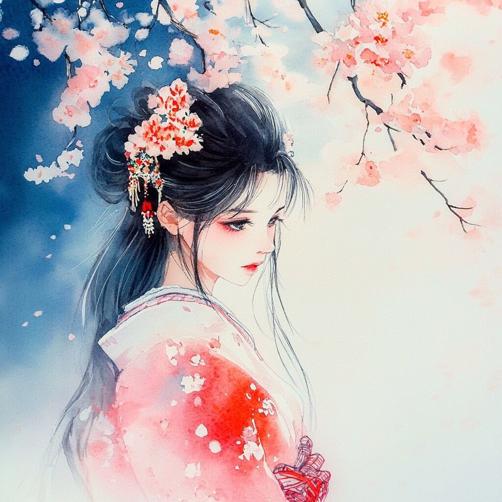 MidJourney 水彩風