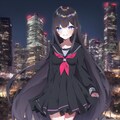 黒セーラーも似合う黒髪ロングちゃん 5枚目
