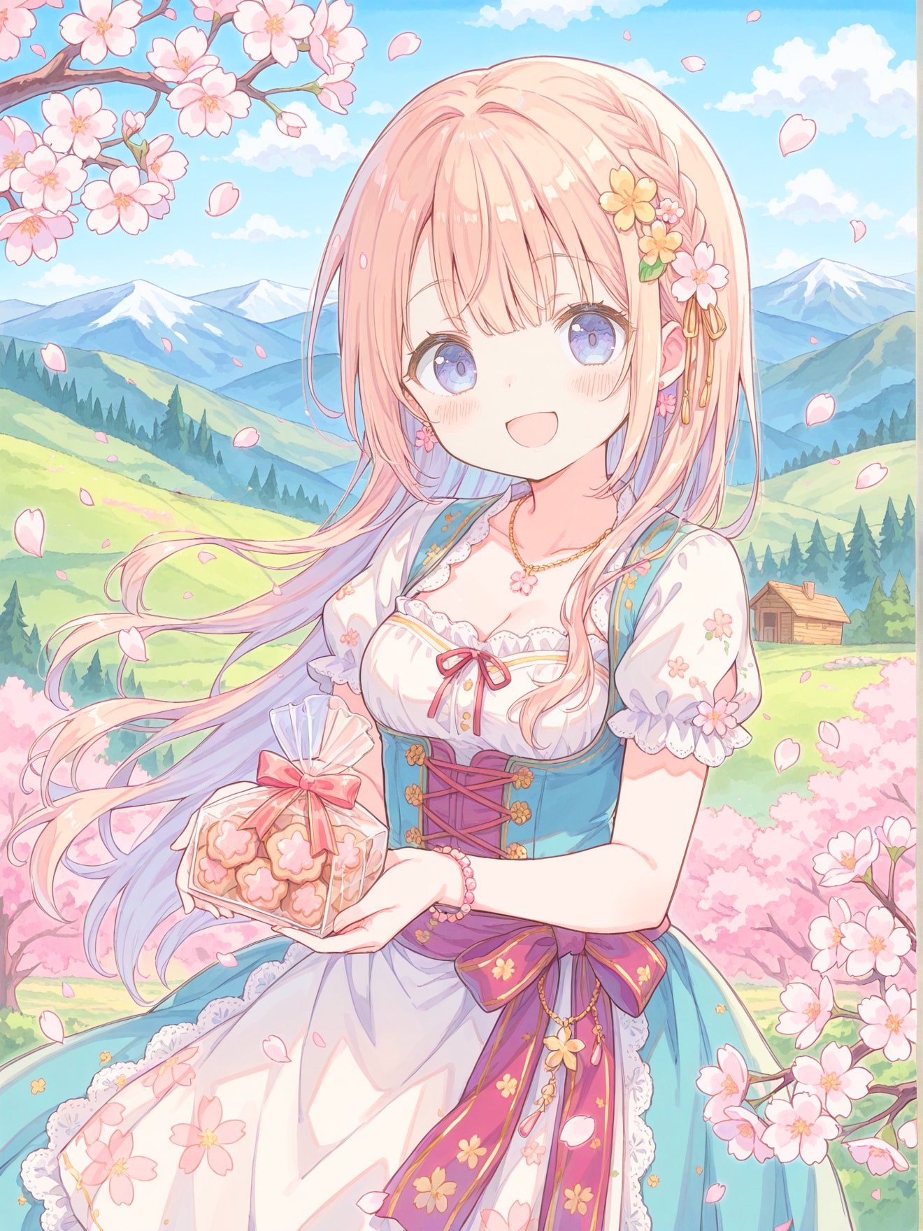 高原の早咲き桜 | の人気AIイラスト・グラビア