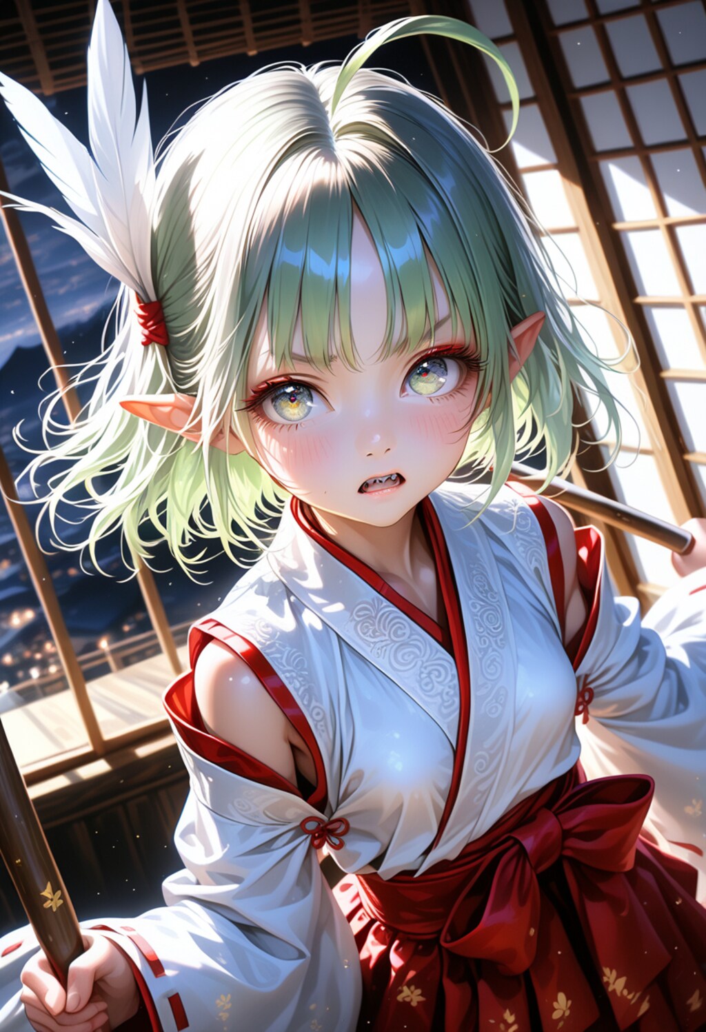 じゃあくな けはいが……