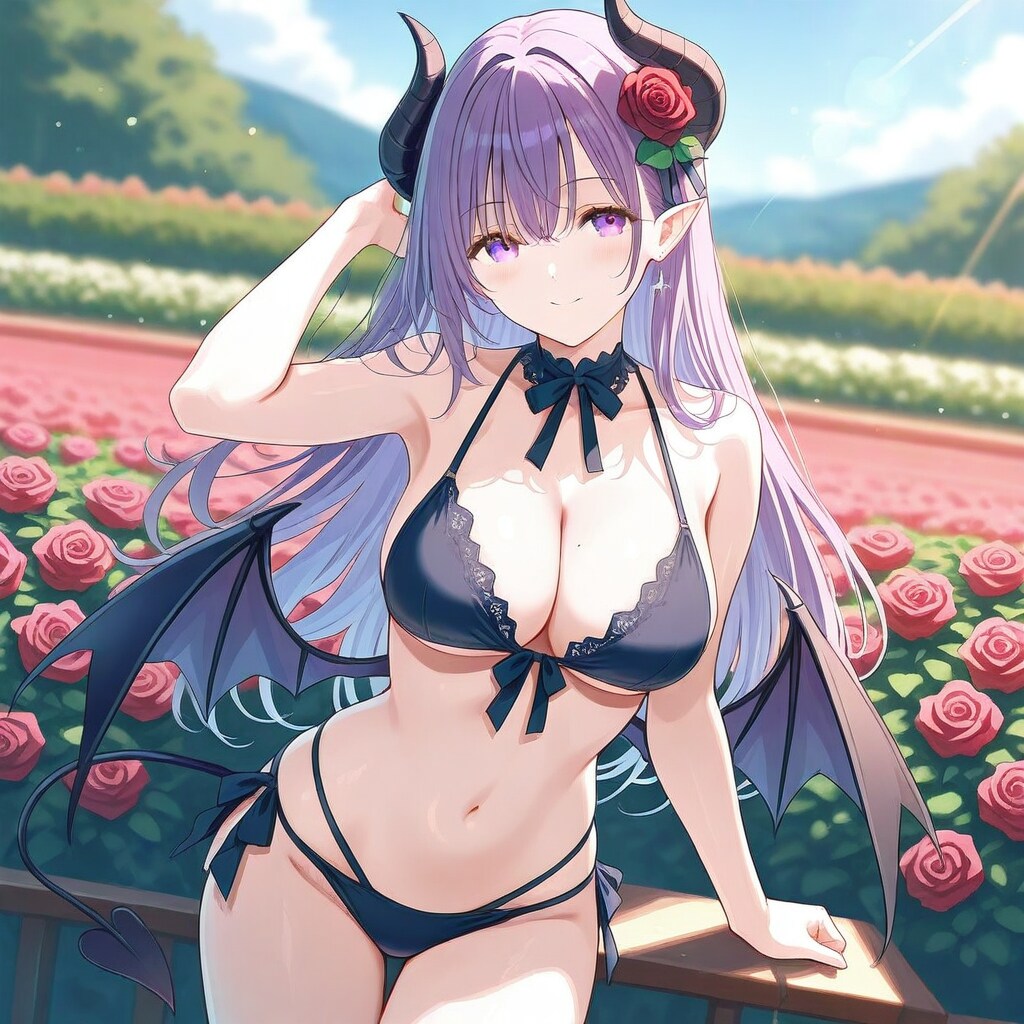 unicornで薔薇園の悪魔っ子250527