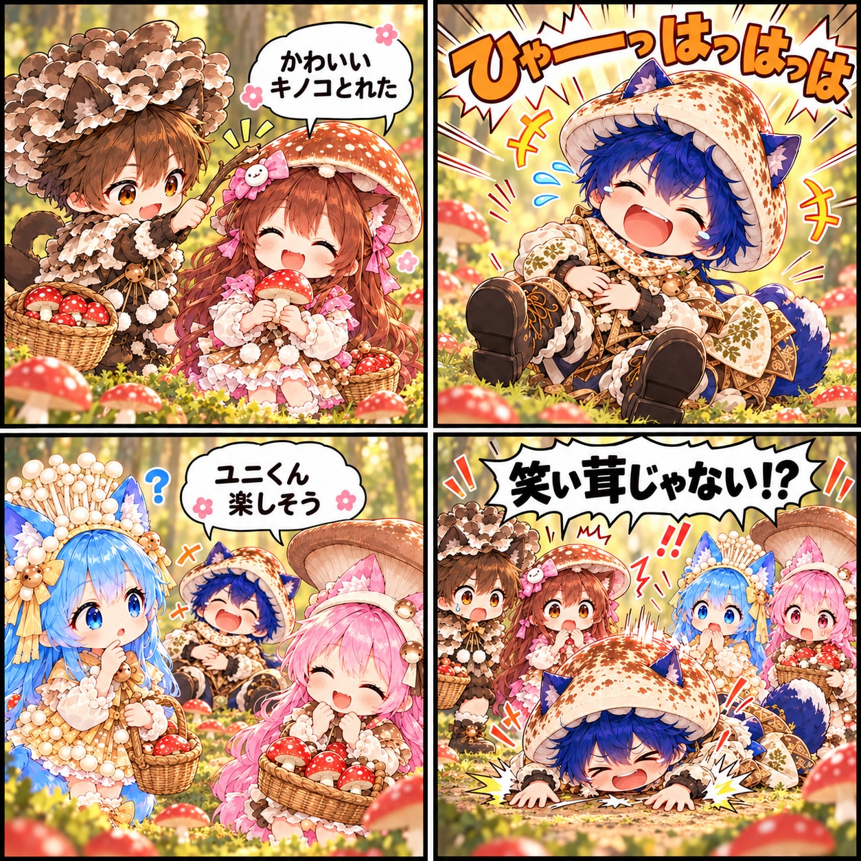 たのしいキノコ狩り。 | の人気AIイラスト・グラビア