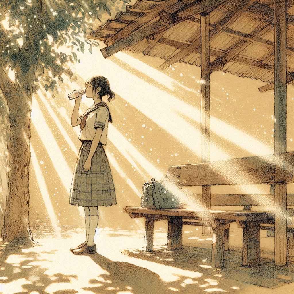 水を飲む少女⑥ | の人気AIイラスト・グラビア