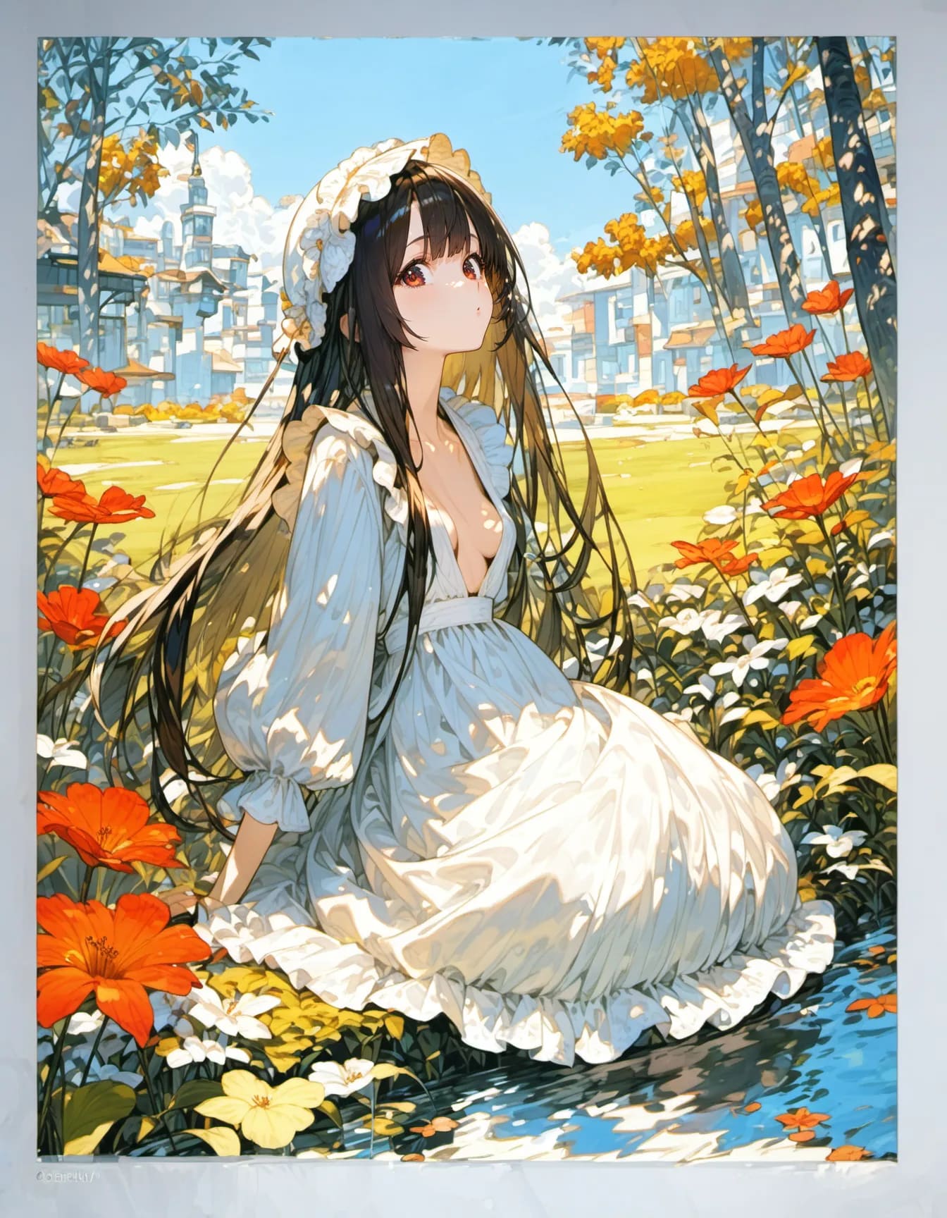 Oasis of Sunlit Petals | の人気AIイラスト・グラビア