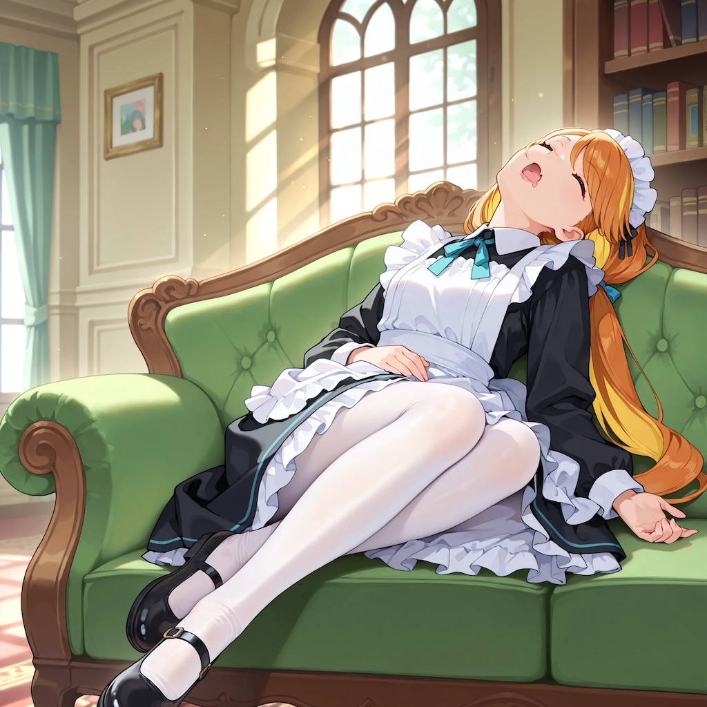 メイドさんのうたた寝