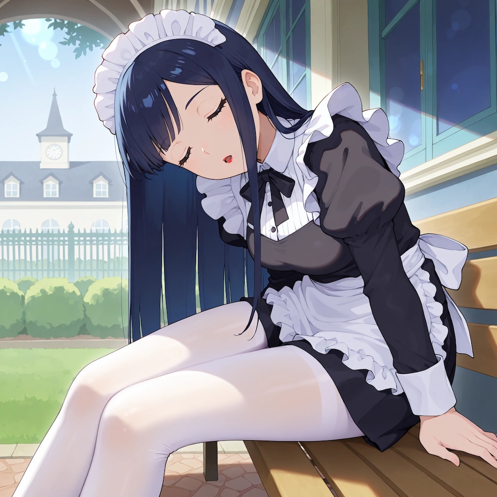 メイドさんのうたた寝