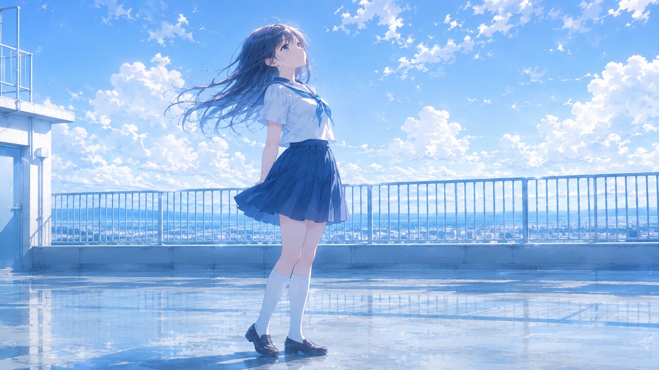 屋上② | の人気AIイラスト・グラビア