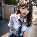 制服が濡れてて風邪引きそうだけどそのままでいて欲しい女の子 4枚目