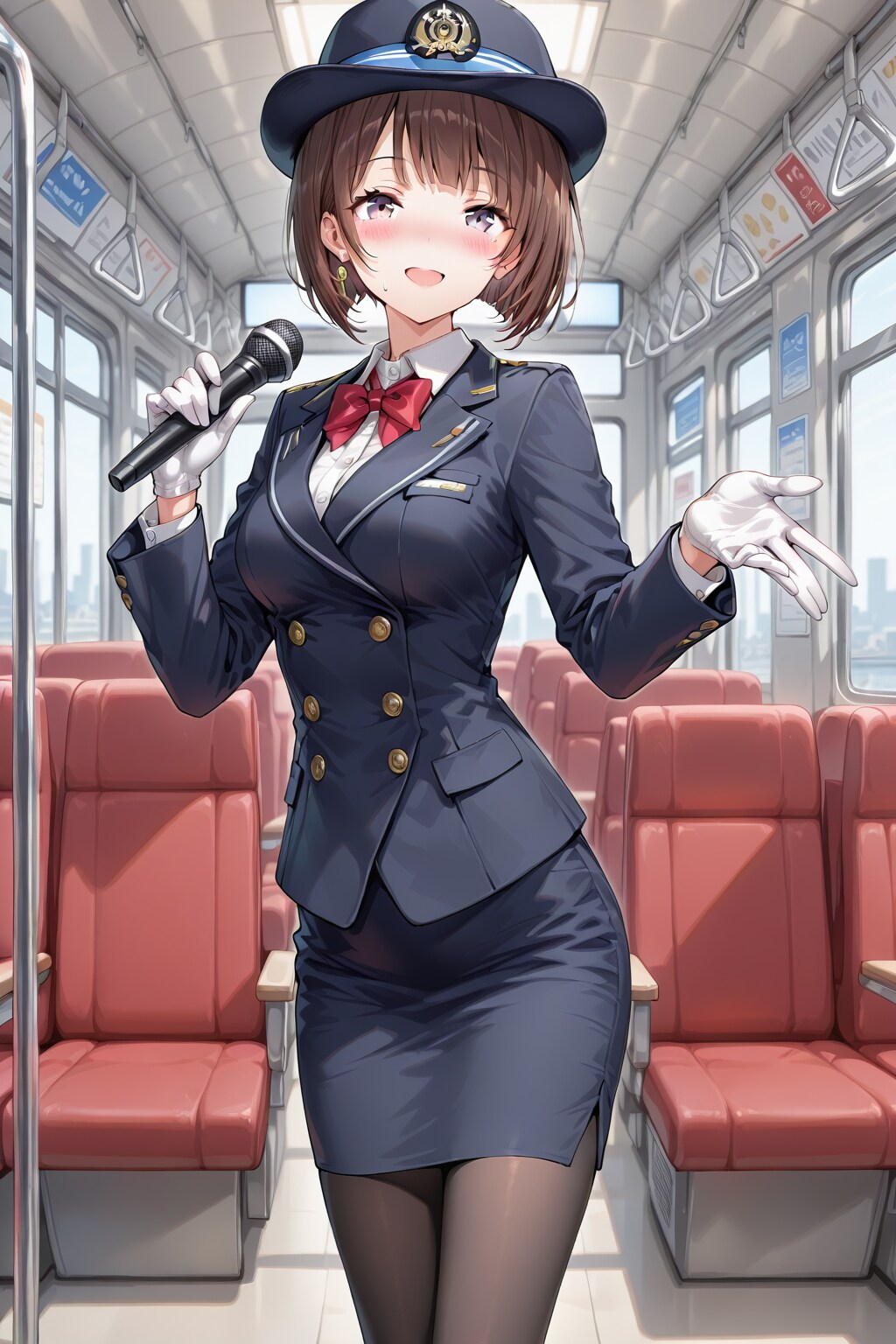 バスガイドを体験 | の人気AIイラスト・グラビア