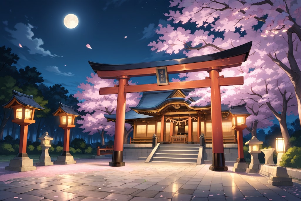 夜桜