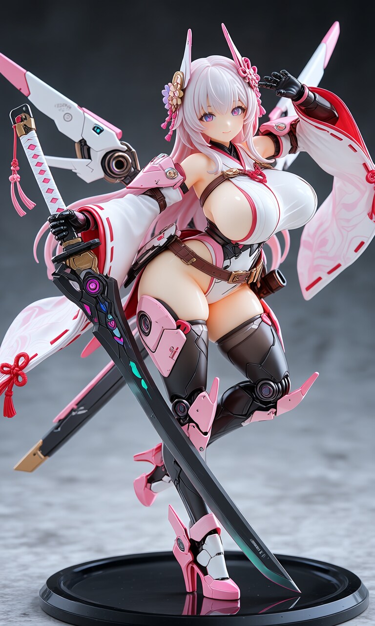 異世界制服少女達　メカ娘　姫巫女ストライクモード‼️アクリルドールフィギュア
