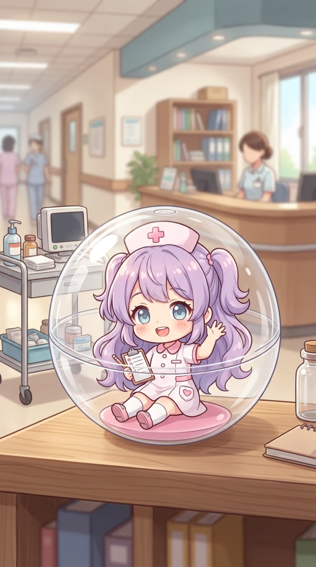 ナース服姿のCORISちゃんをカプセルに入れたよ