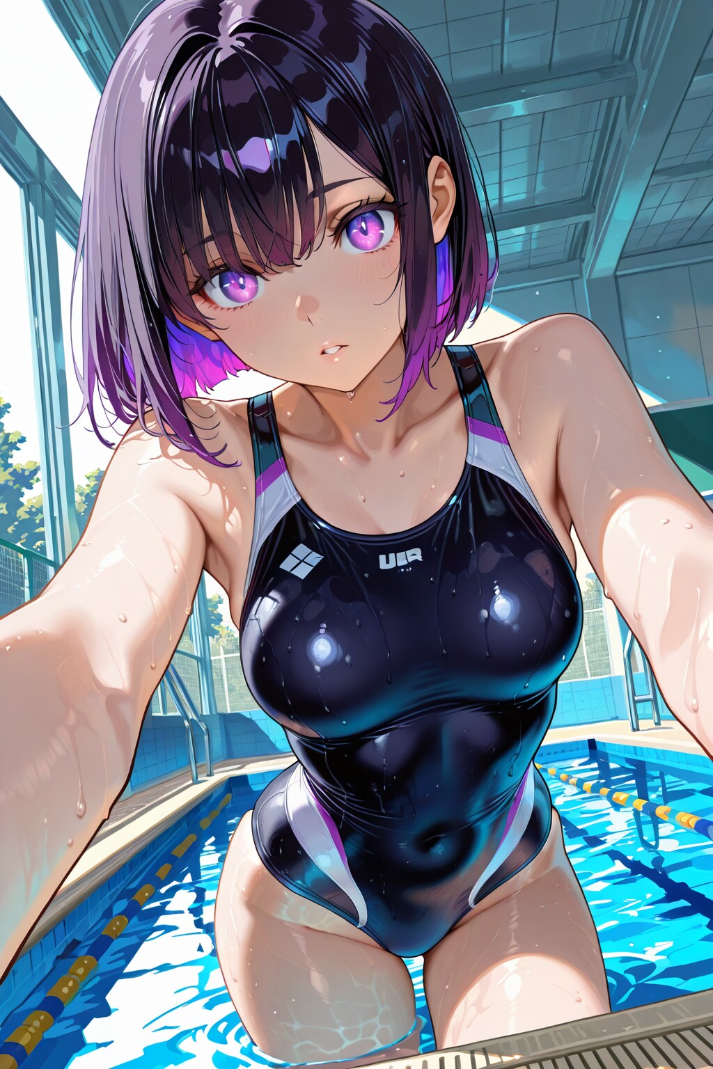 紫が似合う女の子135