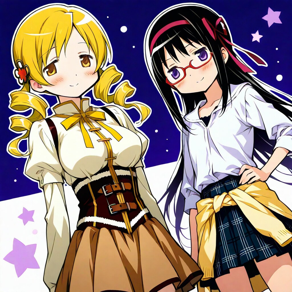 巴マミ＆眼鏡ほむら