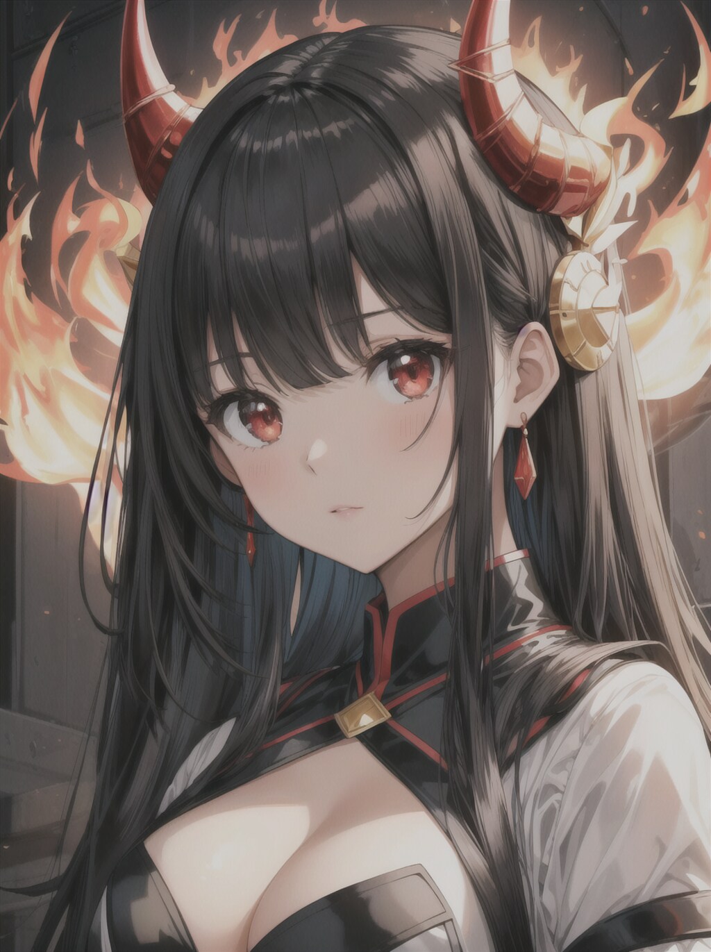 ドラゴン少女　黒髪ver