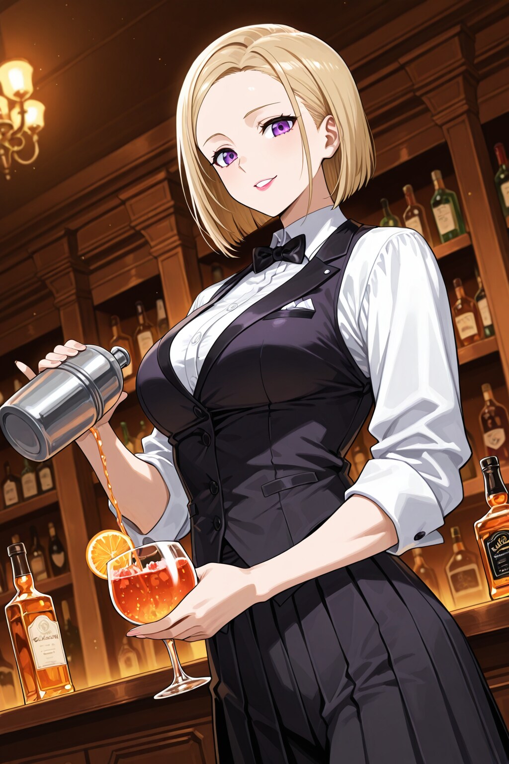 バーテンダーのおねーさん