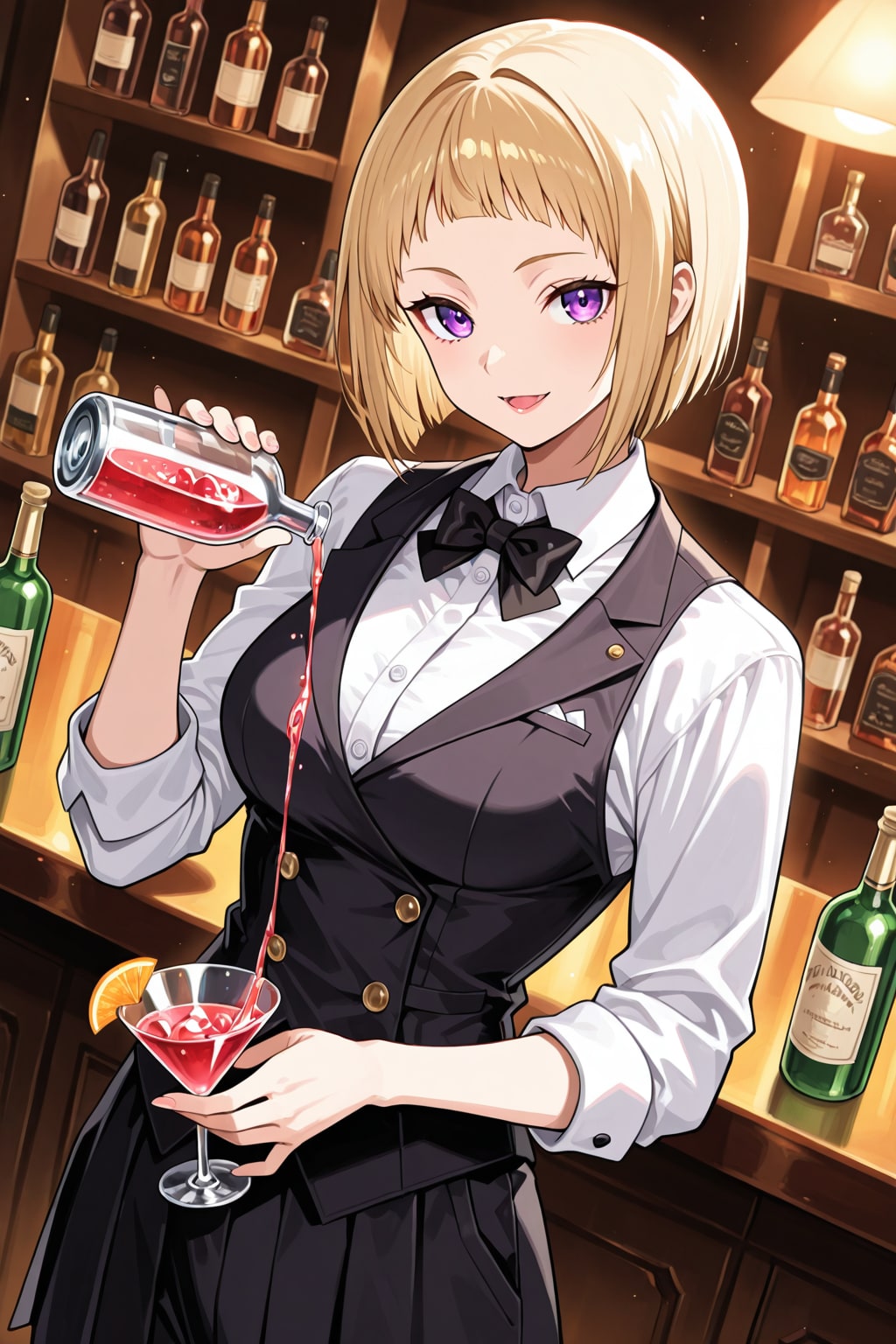 バーテンダーのおねーさん