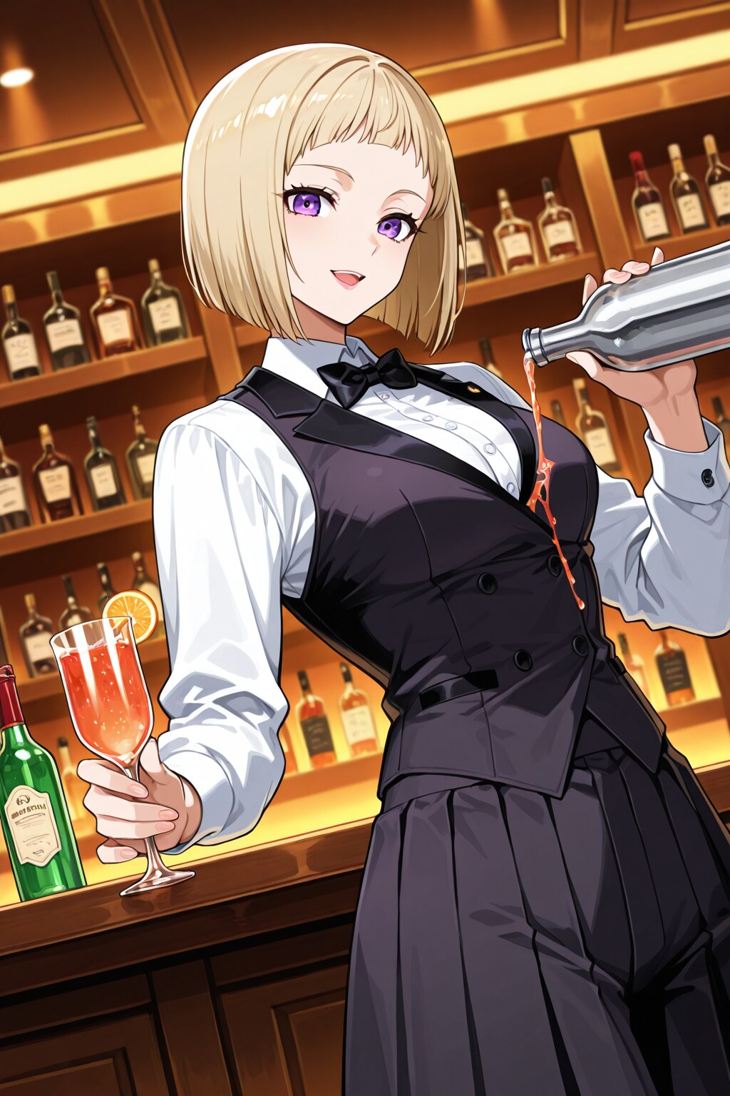 バーテンダーのおねーさん
