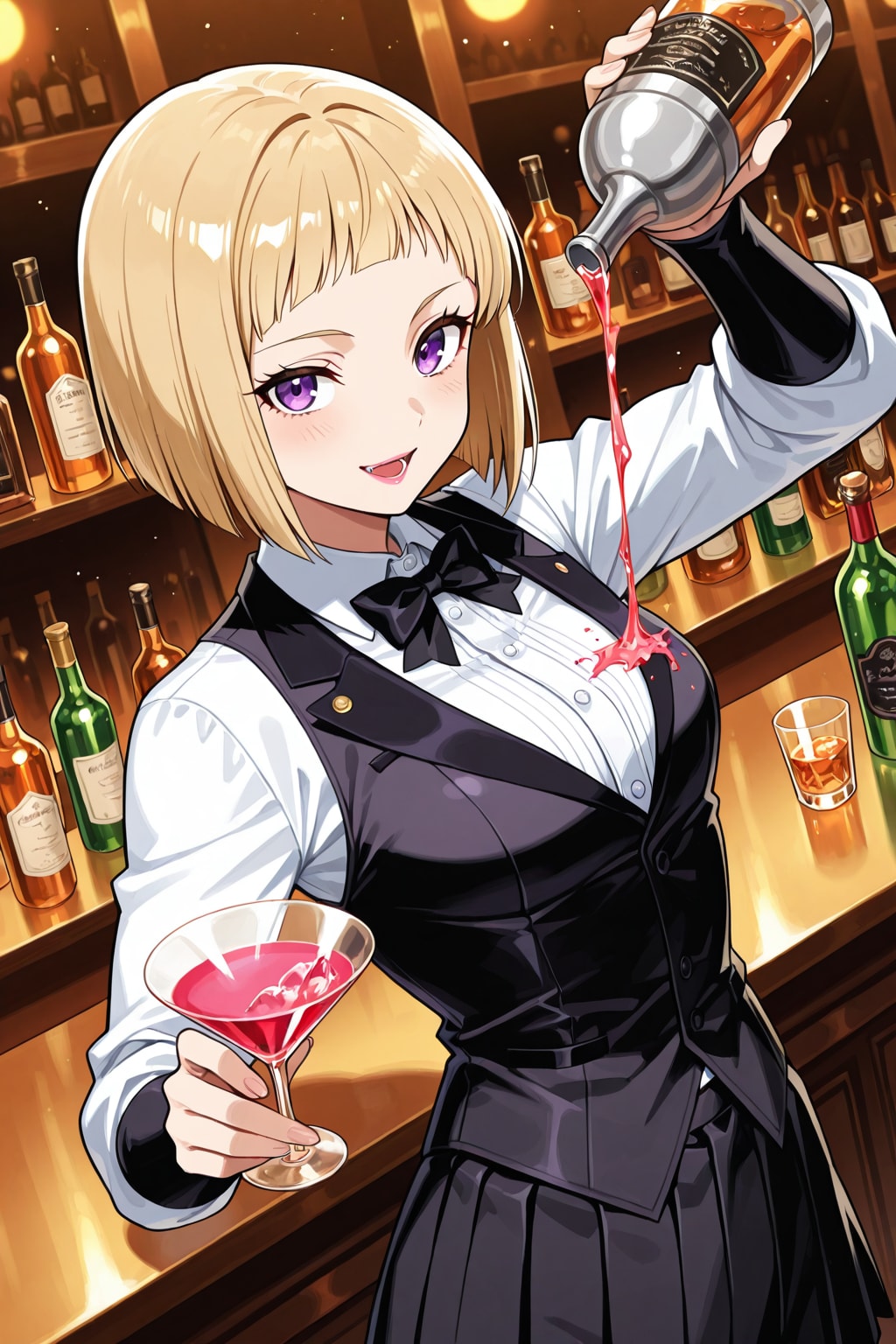 バーテンダーのおねーさん