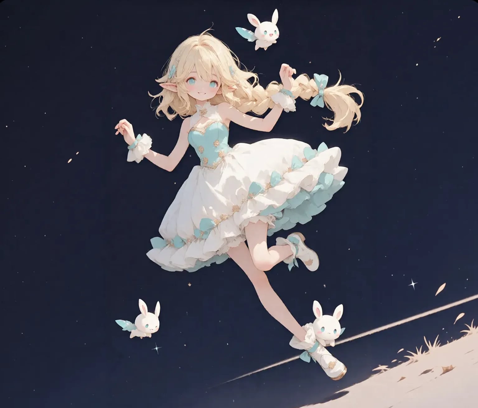 エルフとうさ妖精 | の人気AIイラスト・グラビア