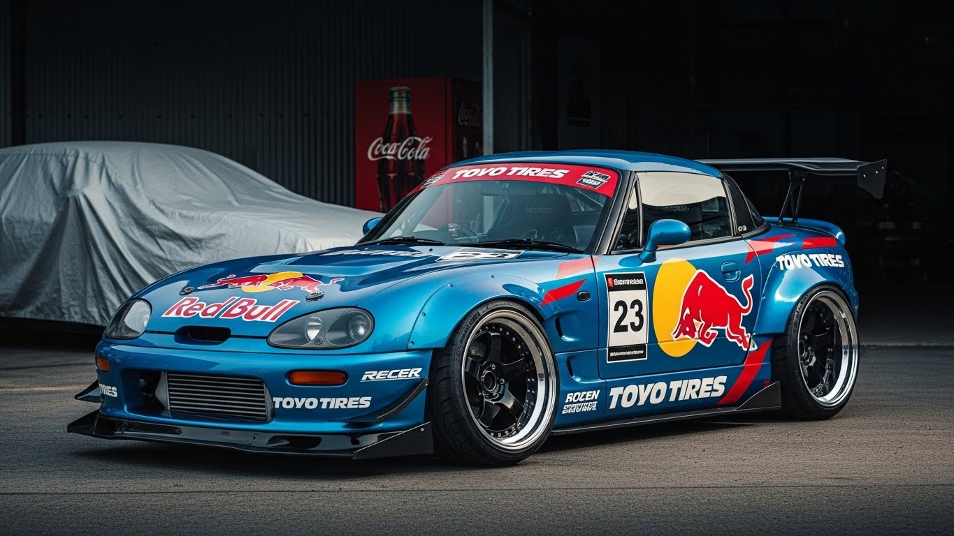 トーヨータイヤレッドブルカプチーノのドリ車 | の人気AIイラスト・グラビア