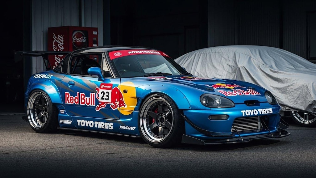 トーヨータイヤレッドブルカプチーノのドリ車