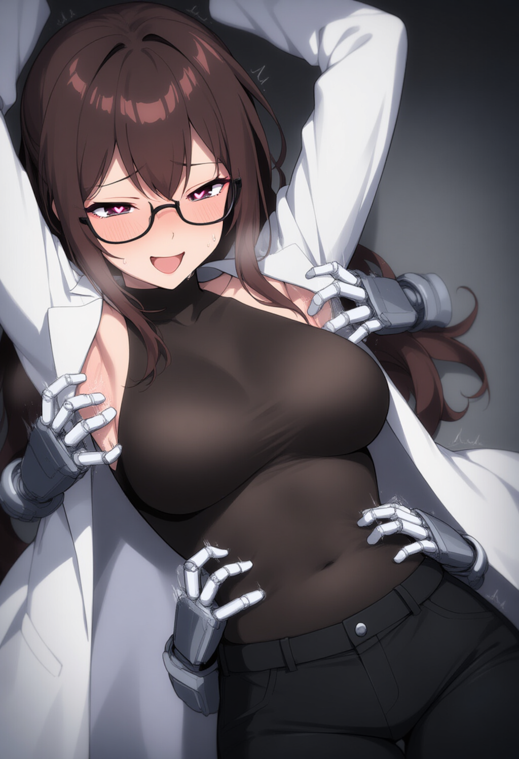 あはっ❤ あっはははっ❤ すごい❤ このマシン……本当に、私のツボ理解してきてる❤もっとくすぐって最高のデータ取ってねぇ……❤