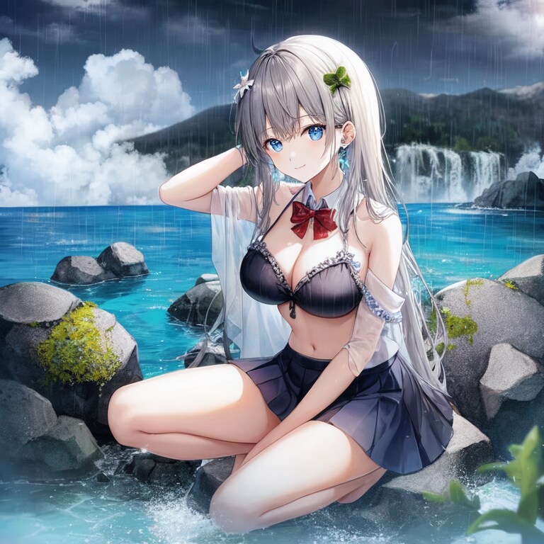 雨も良き…滝も良き…