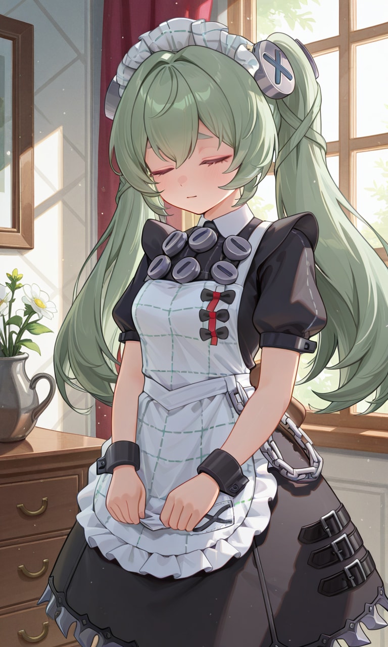 お仕事前のカリンちゃん