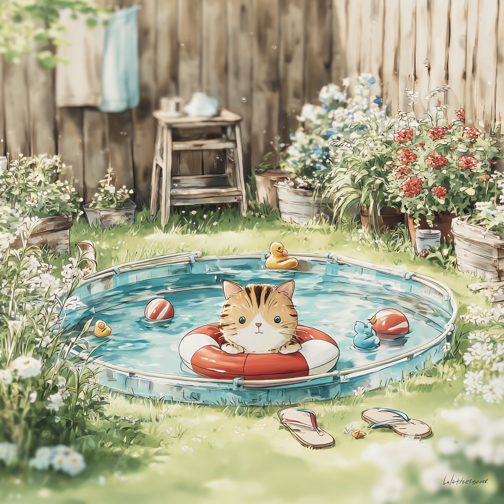 涼を求めて、ちゃぷん。