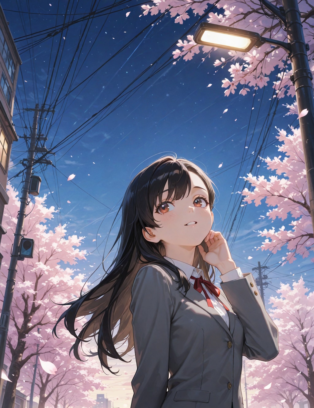 やわらかな宵、見上げれば春