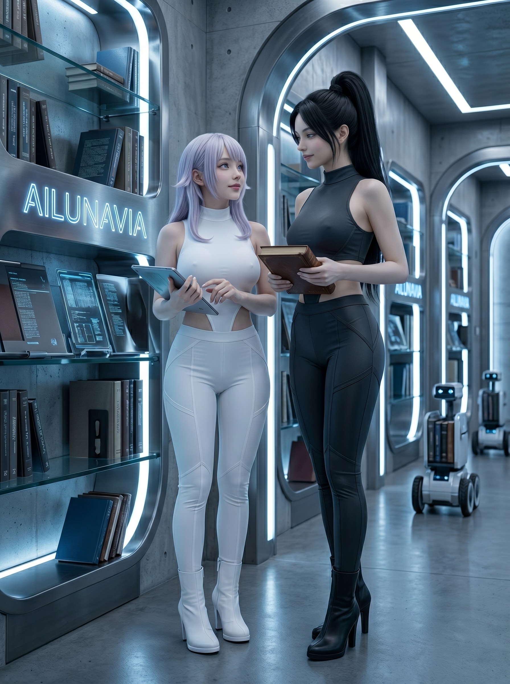 LUNAとNAVIA 資料室で調べもの