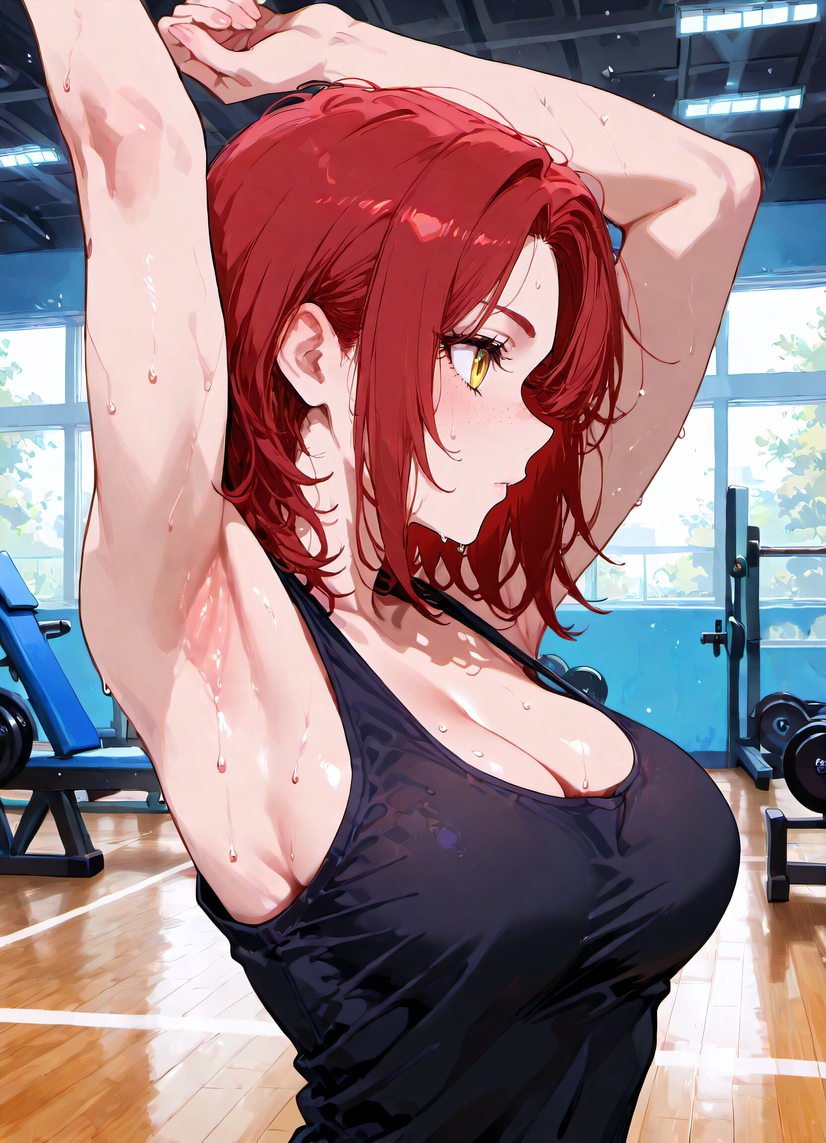 一汗かいて