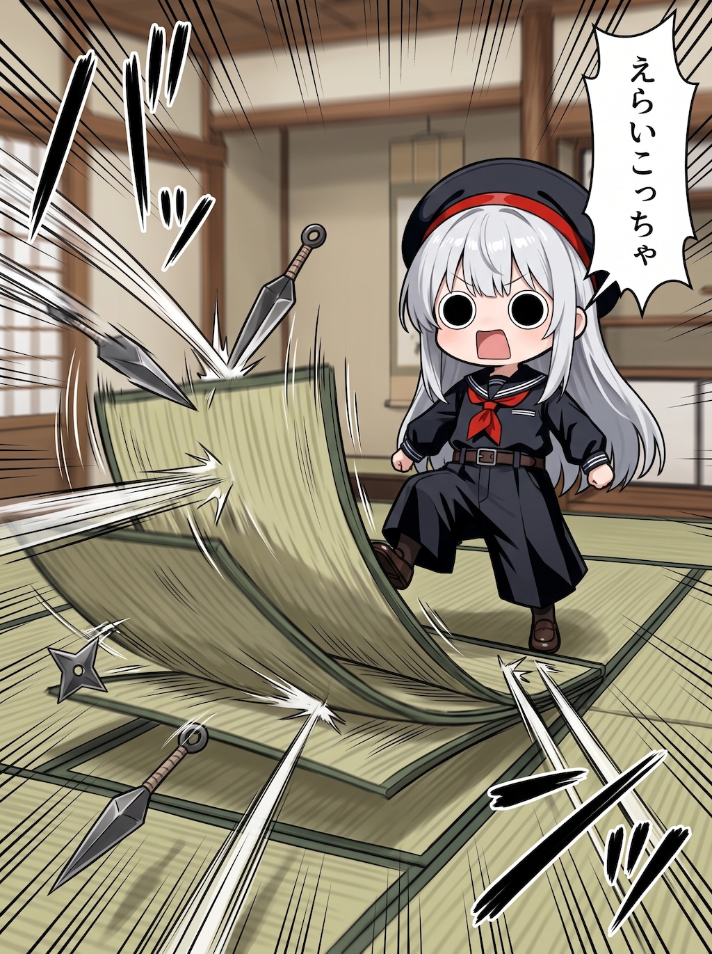 畳返しえらいこっちゃ嬢