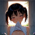 花畑の元気少女・日陰の夕方② 4枚目