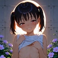 花畑の元気少女・日陰の夕方② 3枚目
