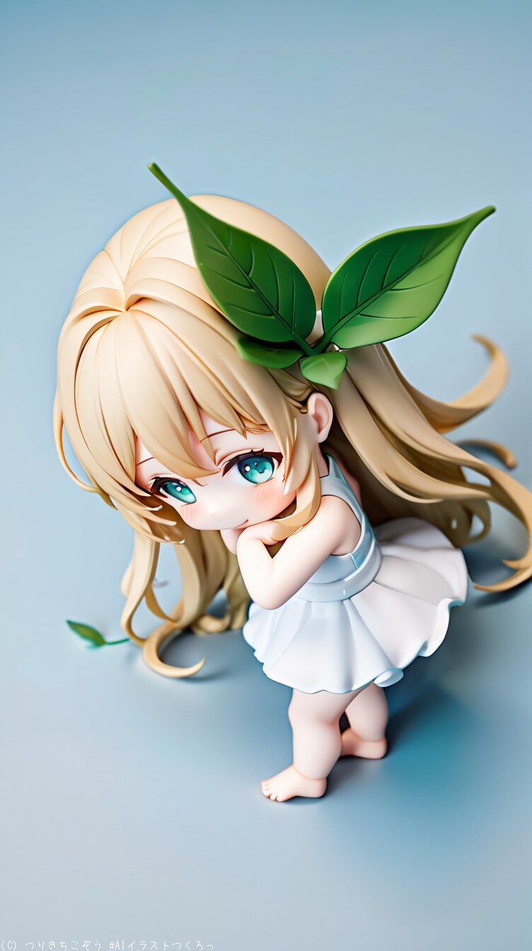 ど〜お？木の葉の髪飾りだよ？