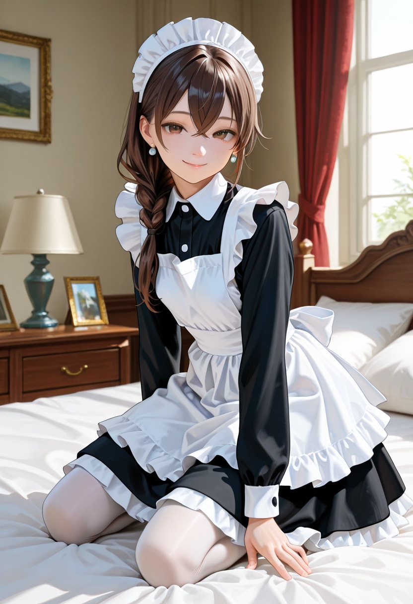歩美 Maid Costumes (8) | の人気AIイラスト・グラビア