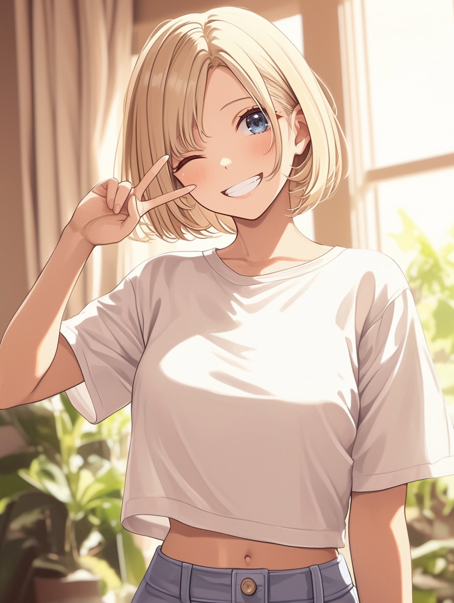 マッシュカットの子✨89 | の人気AIイラスト・グラビア