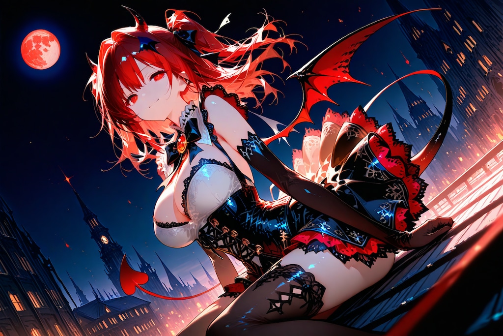 魔王の娘さん( 無駄に月を赤くする能力)