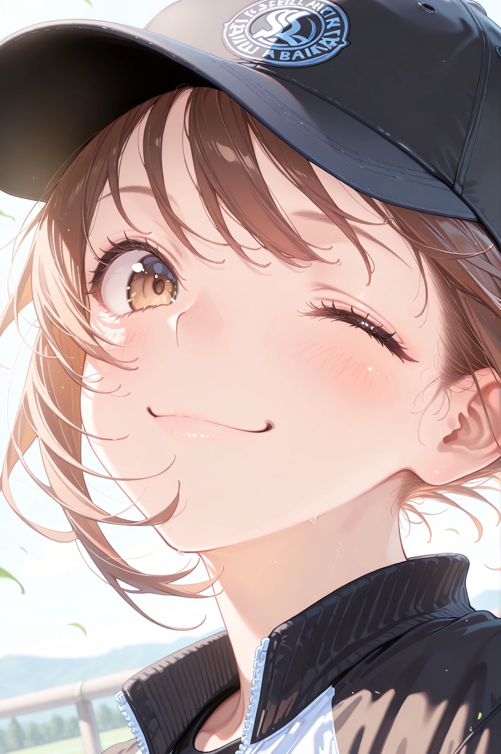 帽子の子顔アップ！