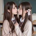 地雷系ちゃんのレズビアン007《女子高生レズビアンSeaArt》 11枚目