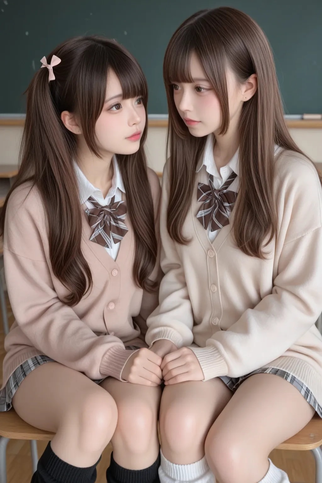 地雷系ちゃんのレズビアン007《女子高生レズビアンSeaArt》